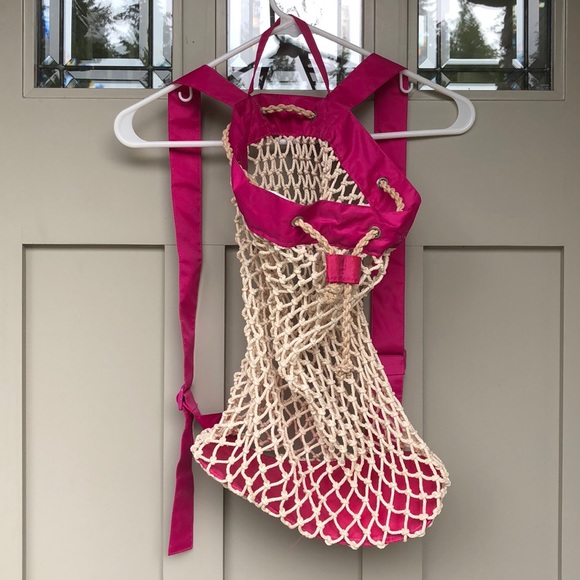 💕Woven Backpack - Picture 1 of 8